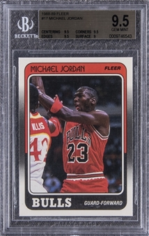 1988-89 Fleer #17 Michael Jordan - BGS GEM MINT 9.5